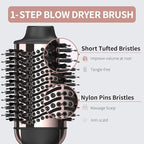 Hair Dryer Brush Blow Dryer Brush in One, Upgraded 4 in 1 Hair Dryer and Styler Volumizer with Negative Ion Anti-frizz Ceramic Titanium Barrel Hot Air Hair Straightener Brush