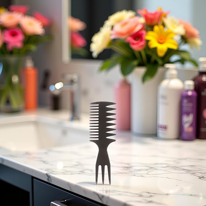 Styling Comb Slicked-back Combs 3 in 1 Fish Tail Bone Shape Hair Wide Tooth Comb Texture Combs for Salon Hair Combs Styling Tools and Appliances