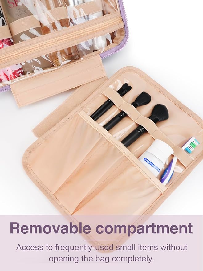 Women's Hanging Toiletry Bag, Waterproof Travel Cosmetic Organizer - Image 4
