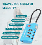 ANVIL TSA Approved Luggage Locks – High Security TSA008 Combination Travel Locks - Image 5