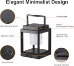LETRY Outdoor Table Lamp, Brightness LED Nightstand Lantern, Portable - Image 4