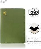 Passport Holder for Travel Essentials, RFID Blocking Passport Cover Case for - Image 3