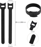 150PCS 8 Inch Cable Ties Reusable Multi-Purpose Wire Ties Cord Organizer - Image 2