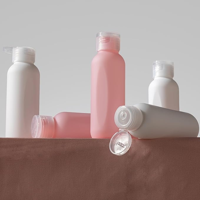 3.4 oz Travel Bottles for Toiletries, Empty Plastic Shampoo Bottle Small Size - Image 4