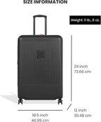 Sherpani Meridian, 29 Inch Travel Hardside Luggage, Durable Hardshell Luggage - Image 3