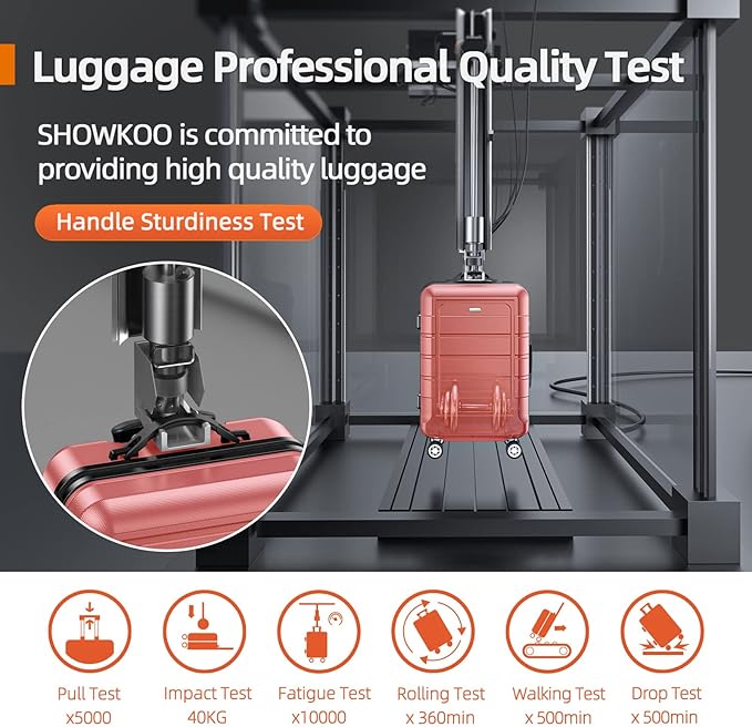SHOWKOO Luggage Sets Expandable PC+ABS Durable Suitcase Sets Double Wheels TSA - Image 7