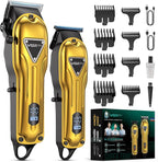 Electric Hair Clippers for Men, Cordless Clipper and Trimmer Set, Clippers for Hair Cutting Kit with Long Battery Life, Hair Grooming Trimmer for Family Kids and Self-Haircut Use