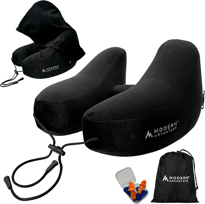 Modern Advantage Inflatable Travel Pillow by ModernAdvantage