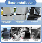 Car Backseat Organizer with Table Tray 9 Storage Pockets Backseat Car Organizer - Image 6