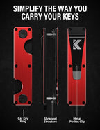 Key Organizer Key Holder Compact Key Case Minimalist Metal Key Chain Key Holder - Image 2