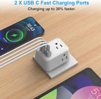International Travel Adapter, Europe Travel Adapter - Image 3