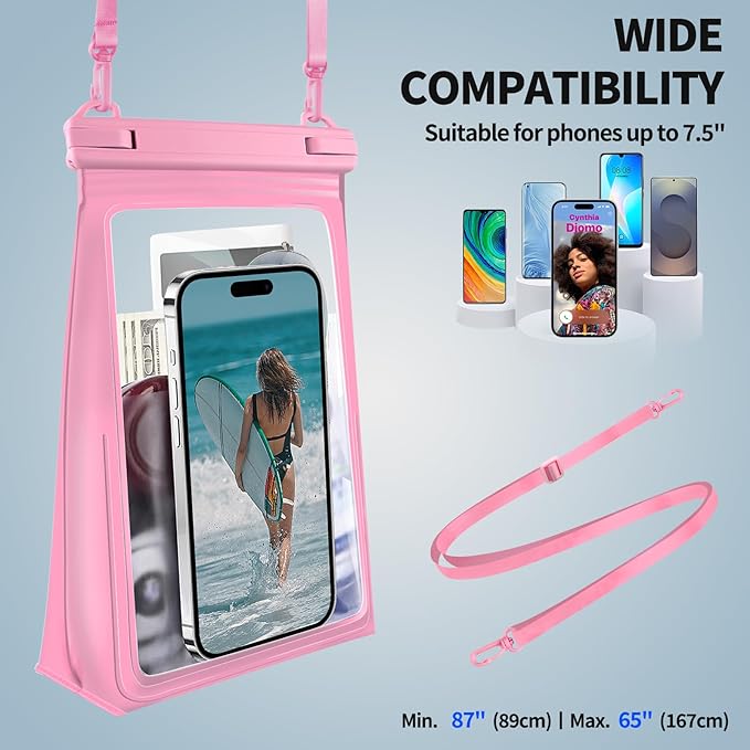 Large Waterproof Phone Pouch, Cell Phone Dry Bag - Image 5