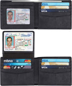 Wallet for Men-Genuine Leather RFID Blocking Bifold Stylish Wallet by WelcometoHIMI