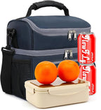 FlowFly Double Layer Cooler Insulated Lunch Bag Adult Lunch Box Large Tote Bag - Image 7