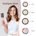 AIMIKE Round Brush for Blow Out, Rose Luxe Medium Round Hair Brush w/Nano Thermal Ceramic Tech, for Blow Drying & Styling Volumizing Shoulder Length Hair, with 4 Clips (Barrel 1.7", Bristle 2.5")