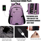 SHRRADOO Anti Theft Laptop Backpack Travel Backpacks - Image 3