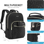 LOVEVOOK Laptop Backpack for Women, Stylish Quilted Backpacks Purse for - Image 3