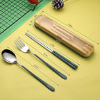 DEVICO Portable Utensils, Travel Reusable Silverware Flatware Set - Image 2