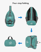 WATERFLY Packable Small Crossbody Sling Backpack Shoulder Chest Bag Daypack - Image 6