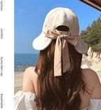 Wide Brim Hats for Woman Foldable Hats Sun Hats for Women uv Protection Bowknot - Image 4