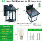 Solar Wall Light Outdoor with 3 Lighting Modes, Dusk to Dawn Led Wall Mount - Image 2