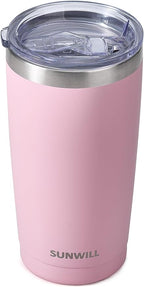 SUNWILL Travel Coffee Tumbler 20 oz, Insulated Mug by SUNWILL