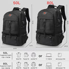 Travel Backpack 50L, 17 Inch Laptop Backpack - Image 6
