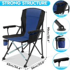 2 Pack Oversized Folding Camping Chair - Image 2