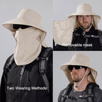Sun Hat for Men Women with Neck Flap, UPF 50+ UV Protective Hiking Fishing Hats - Image 2