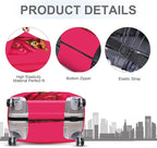 ANNA QUEEN Fashionable Leopard Luggage Cover, Leopard in Pink Coat and - Image 4
