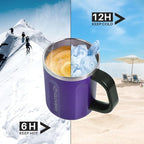 16oz Stainless Steel Togo Coffee Travel Mug, Spill Proof Tea Mug - Image 4
