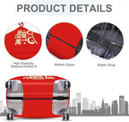 ANNA QUEEN Funny “Don’t Touch Me” Luggage Cover, Bold Red Suitcase Protector - Image 4
