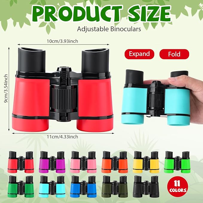 12 Set Binocular Compass Magnifying Glass Set Christmas Birthday Gift Small - Image 3