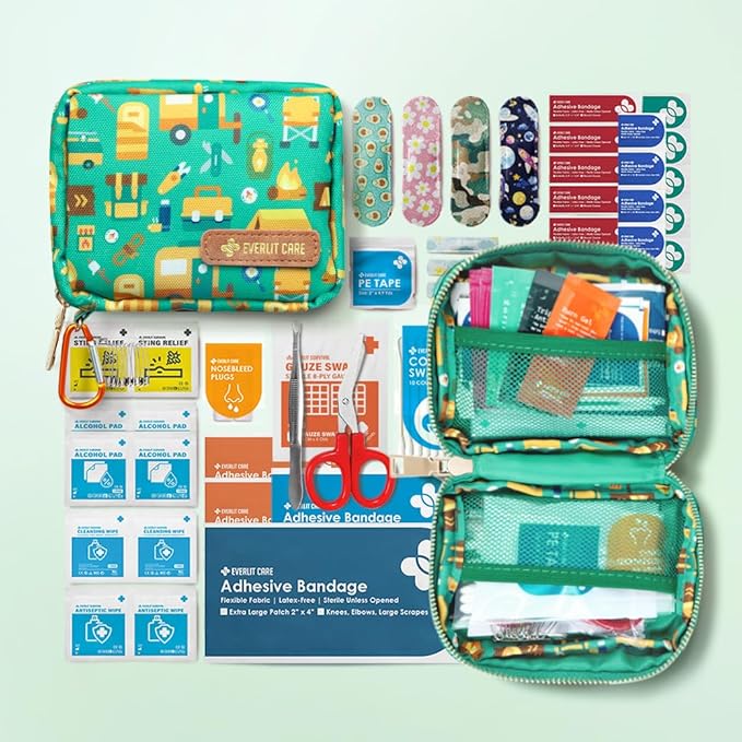 EVERLIT Mini Rescue Pack | 105 Medical Essentials Organized in Portable Storage - Image 2