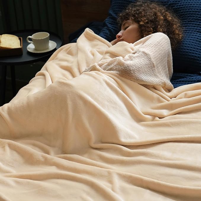 PHF Ultra Soft Fleece Blanket Queen Size, No Shed No Pilling Luxury Plush Cozy - Image 2