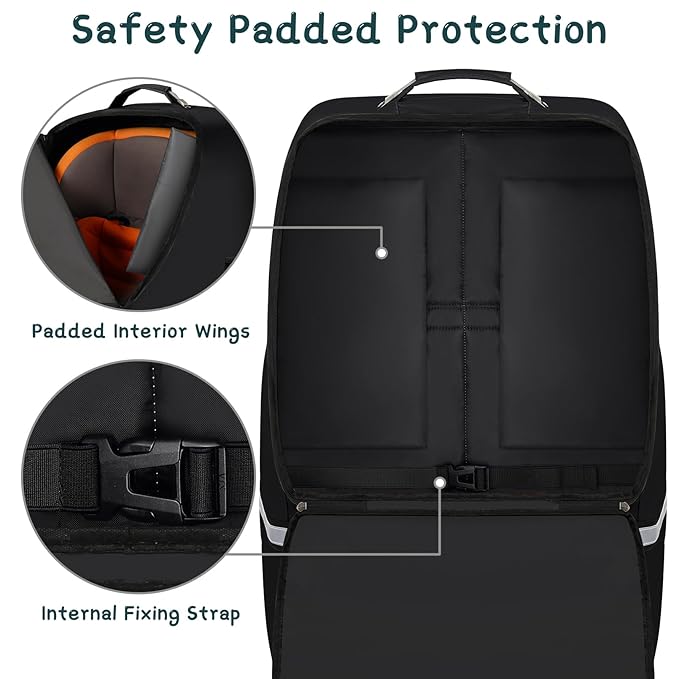 Car Seat Travel Bag, Padded Car Seats Backpack - Image 3