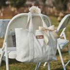 AW BRIDAL Monogram Canvas Tote Bag - Image 6