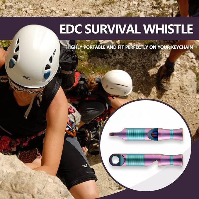 WeKnife Emergency Whistle Survival Loud, Titanium Outdoor Safety Whistle - Image 3