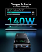 INIU 140W Power Bank, 27000mAh High Capacity Laptop Portable Charger, USB C - Image 3