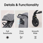 Compact Travel Stroller for Toddlers, Lightweight & Airplane Ready Stroller for - Image 5