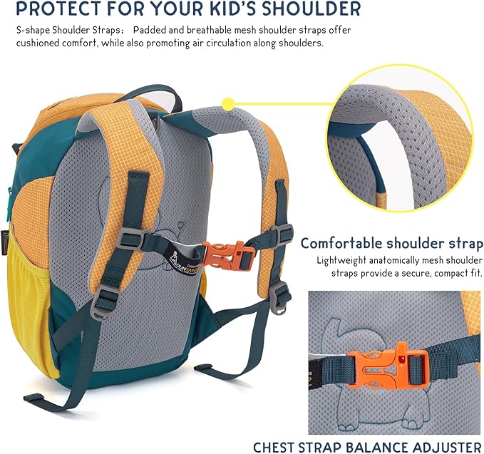 MOUNTAINTOP 8L Kids Backpack, Toddler Backpack Travel Daypack - Image 8