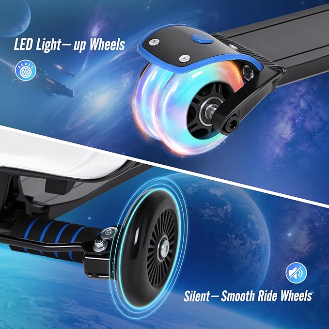 Scooter Suitcase for Kids & Adults, Foldable Carry On Travel Luggage, Hardside - Image 6