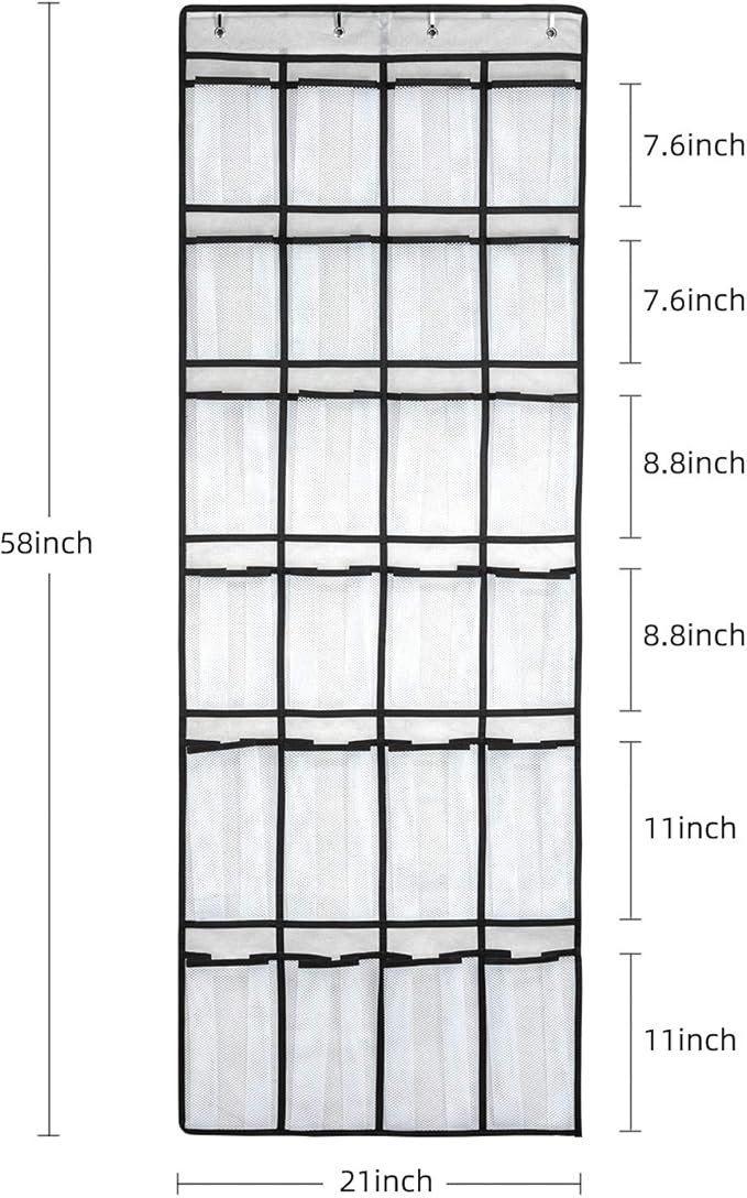 Over The Door Shoe Organizer, Hanging Shoe Organizer - Image 2