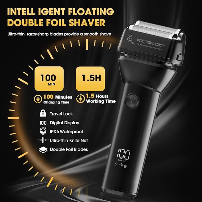4 in 1 Hair Clippers for Men, Professional T-Blade Trimmer, Electric Foil Shaver - Image 4