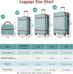 Merax Luggage Set 3 Piece Suitcase Set - Image 2