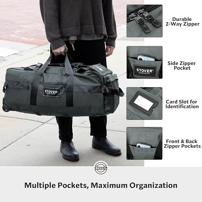 STOVER 80L Rolling Duffel Bag - Image 4
