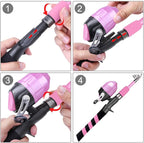 PLUSINNO Kids Fishing Pole, Portable Telescopic Fishing Rod and Reel Combo Kit - - Image 5