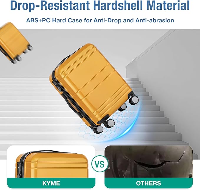 KYME Carry On Luggage 22x14x9 Airline Approved - Image 7