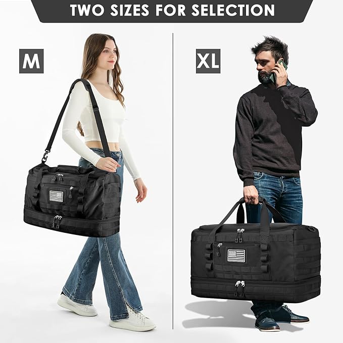 ETRONIK Travel Bag for Men Women, Gym Bag & Tactical Duffle Bags for Travel - Image 6