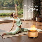 Essential Oil Diffuser for Home: 500ML Aroma Diffuser for Hotel Office Yoga Room - Humidifier with 9 Colors LED Night Light for Kids/Women Home Relaxation,Canary Yellow